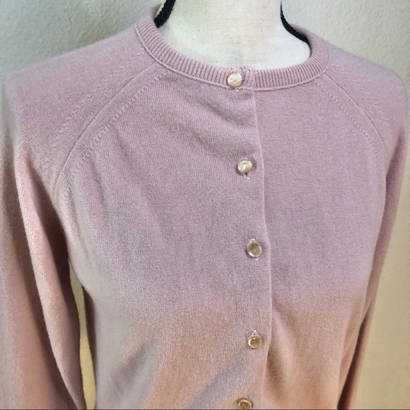Vintage Designers Knitting Mills Luxelon Pink Button Up Cardigan Sweater - Picture 4 of 11